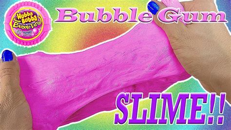 DIY: Foamy Bubble Gum Slime! Blow REAL Bubbles! No Borax, Starch, or ...