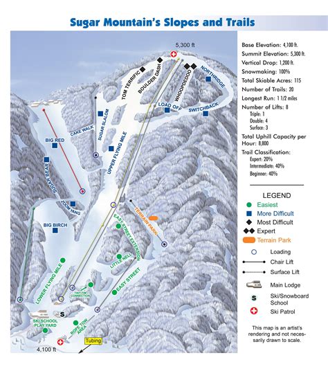 Sugar Mountain Ski Resort Trail Map | Printable Templates Free