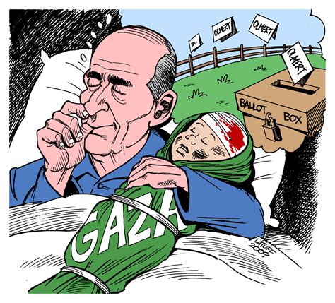 Ehud Olmert's dreams by Latuff2 on DeviantArt