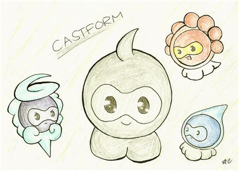 Castform's Forms by pochama1212 on DeviantArt