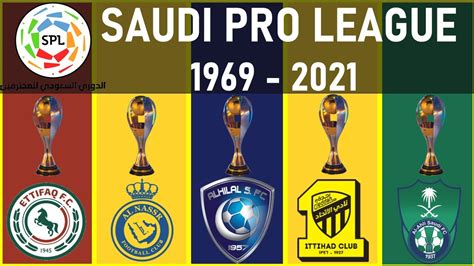 SAUDI PRO LEAGUE • WINNERS LIST 1969 - 2021 - YouTube