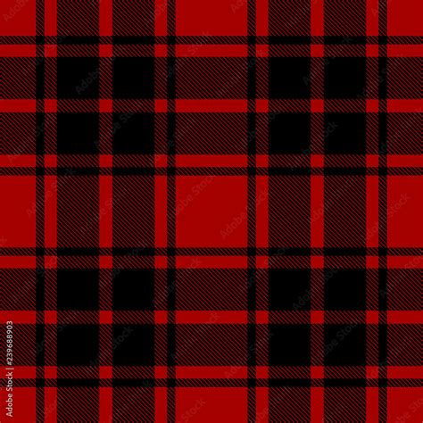 Seamless plaid, tartan, check pattern black and red. Design for ...