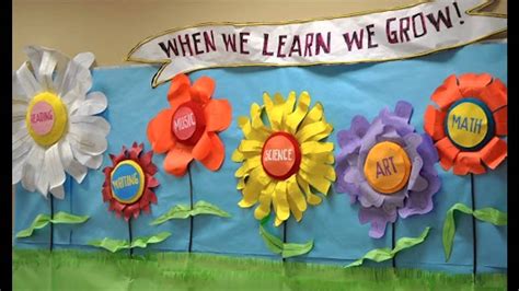 Easy Spring classroom decorations - YouTube