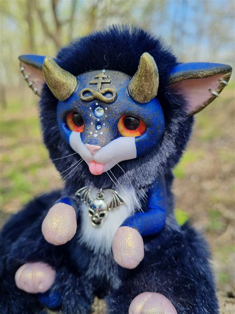 Cute Baphomet plush Satan doll Mythical creature Creepy cute | Etsy