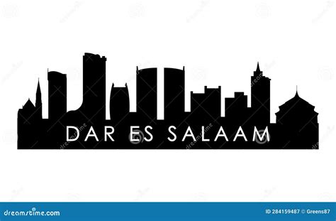 Dar Es Salaam Skyline Silhouette. Stock Vector - Illustration of downtown, destination: 284159487