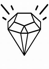 Diamond Coloring Page For Kids Free Simple Shapes Printable Images sketch template