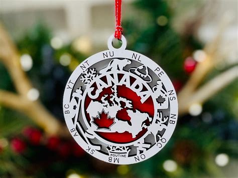 Canadian Province Christmas Ornament, Canada Country Ornament, Travellers Gift, 14 Canada ...