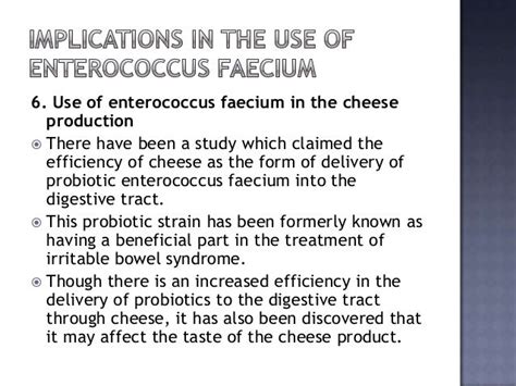 Enterococcus Faecium Probiotic