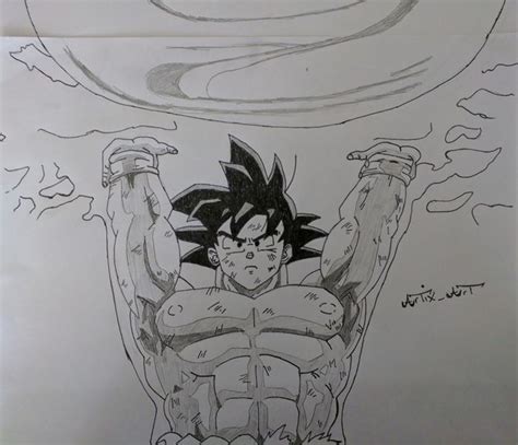 Spirit Bomb Goku Dragon Ball Z - ArtiX_Art - Drawings & Illustration ...