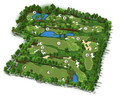 Golf Course Map :: Behance