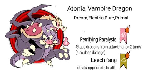 Here’s the dream vampire dragon! Atonia vampire dragon (again just trying to find synonyms for ...