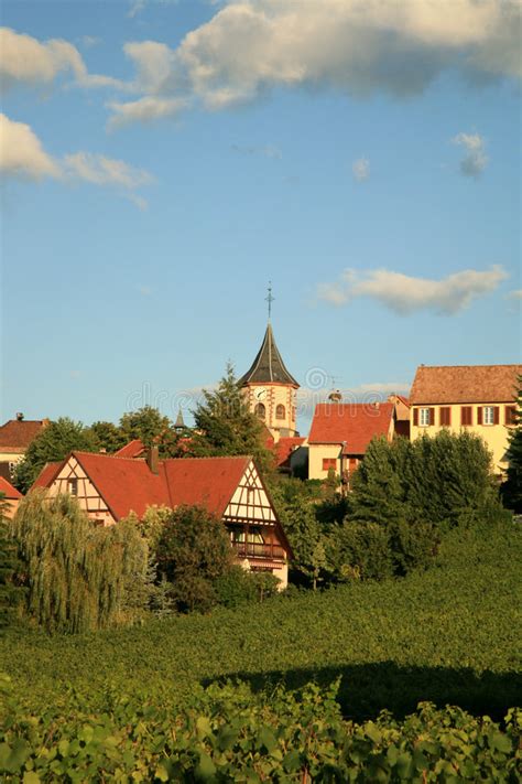 French Village, Alsace, France Stock Image - Image of apartments ...