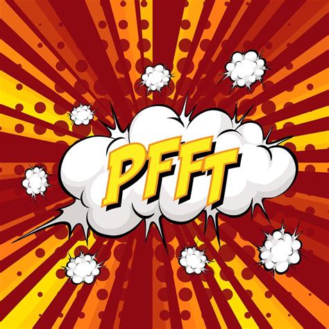 PFFT wording comic speech bubble on burst 1879169 Vector Art at Vecteezy