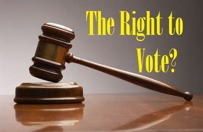 Constitutional Right to Vote Gaining Support