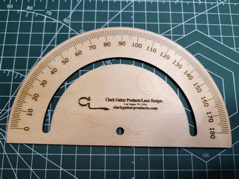 180 Degree Protractor With Hole and Slot-physical Item - Etsy