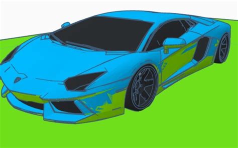 3D design 2012 Lamborghini Aventador - Tinkercad