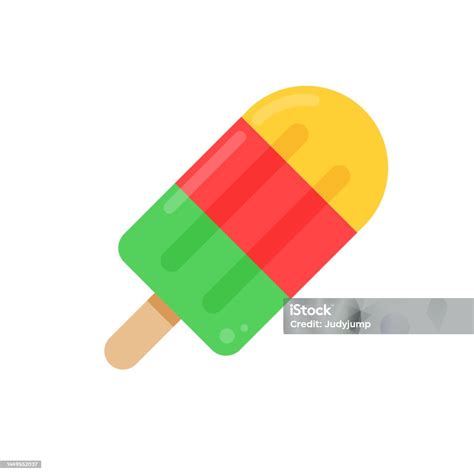 Ice Pop Cartoon Vector Ice Pop On White Background Stock Illustration ...