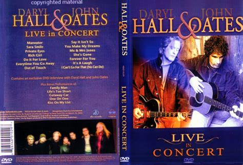 Hall & Oates - Live In Concert | Music DVD | DVD Cover, CD Cover, Front ...