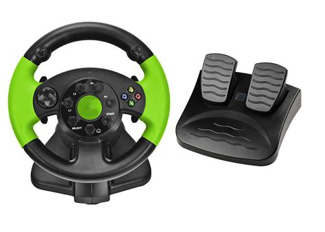 PC / X-INPUT / P3 / XBOX 360 All in One VIdeo Game Steering Wheel with Foot Pedal