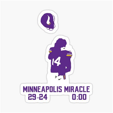 "Minneapolis Miracle" Sticker by awwilhelmy | Redbubble