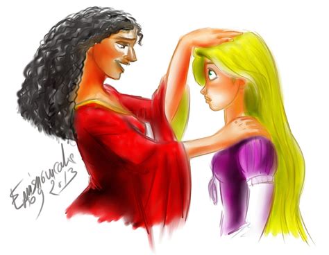 Mother Gothel and Rapunzel by emisnowake on DeviantArt