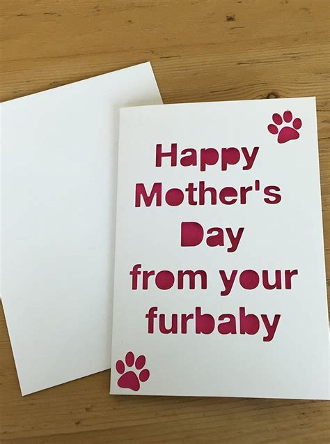 From the Pet Mothers Day Card Fur Baby Dog Card Cat Card | Etsy | Cat cards, Happy mothers, Dog ...