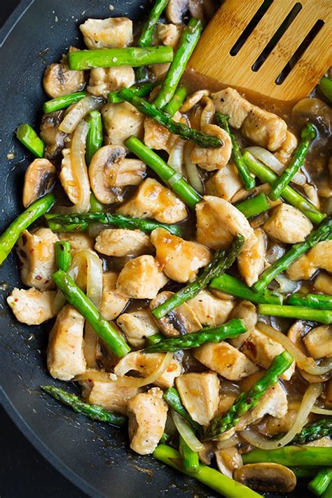 Ginger Chicken Stir-Fry with Asparagus - Cooking Classy