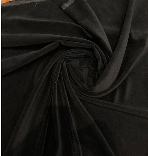 Black Velvet Drapery Upholstery 25 oz. Fabric by the yard – Affordable ...