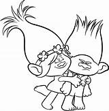 Trolls Dreamworks Coloring Sheet Pages sketch template