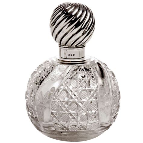 Antique Crystal Perfume Bottle For Sale at 1stDibs