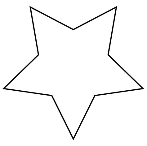 Star Outline Clipart Star Template Printable Free Printable | The Best Porn Website