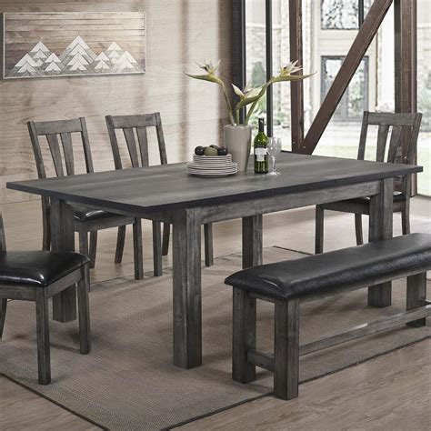 Mayberry Hill Nathan Dining Table in Gray Oak - Table Only | NFM | Oak table, Dining table, Grey oak