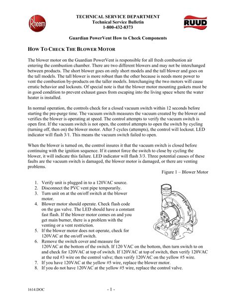 how to check the blower motor