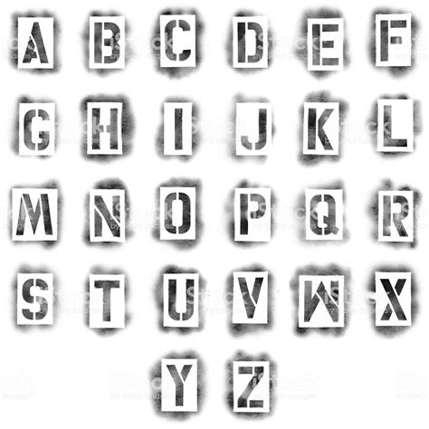 Stencils in spray paint | Letter stencils printables, Letter stencils ...