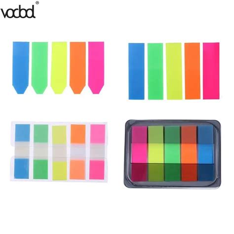 100pcs Stationery Paper Memo Pad Label Tag Index N Times Sticky Notes ...