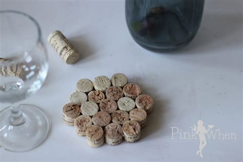 DIY Wine Cork Drink Coaster Tutorial - PinkWhen