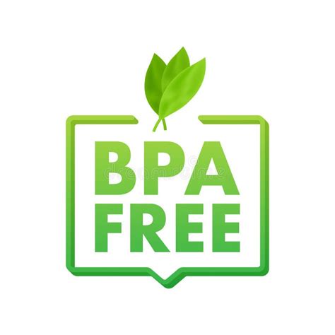 Green Colored BPA Free Emblems, Badge, Logo, Icon. Vector Stock Illustration. Stock Vector ...