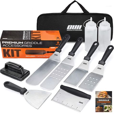 OUII Flat Top Griddle Accessories Set for Blackstone and Camp Chef - 9 ...