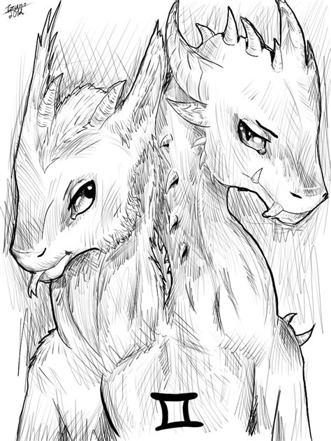 Two-Headed dragon by NecroIzu on DeviantArt