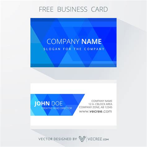 Free Corporate Business Card Design Free Vector by vecree on DeviantArt