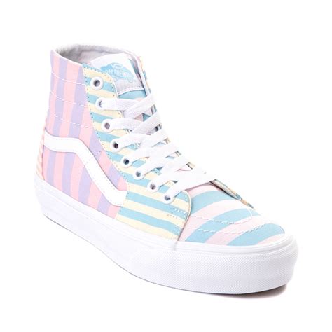 Vans Sk8-Hi Tapered Skate Shoe - Pastel Stripes / Multicolor | Journeys