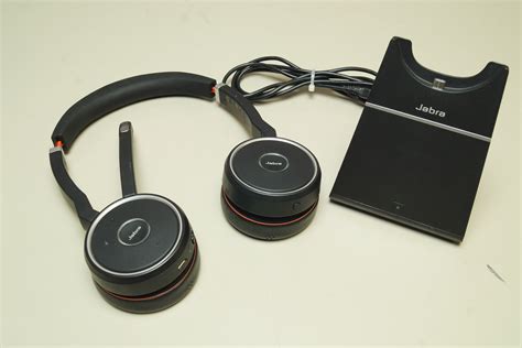 Jabra Evolve 75 Bluetooth Headset HSC040W With Charging Station 706487018056 | eBay