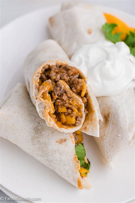 The BEST Beef and Cheese Burritos - So Easy! Fantabulosity