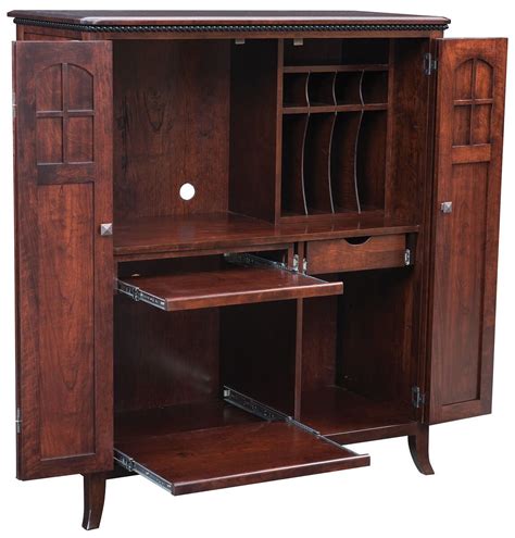 Maxton Amish Made Computer Armoire - Countryside Amish Furniture