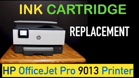 HP OfficeJet Pro 9013 Replace Ink Cartridges. - YouTube