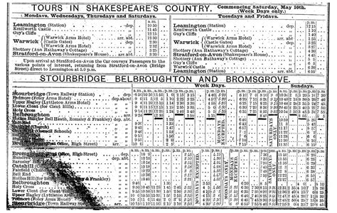 Leamington Spa Station: An extract from the Great Western Railway Timetable showing times from ...