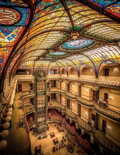 Gran Hotel Ciudad de México. Built in 1899, renovated in 2005. : r/MexicoCity