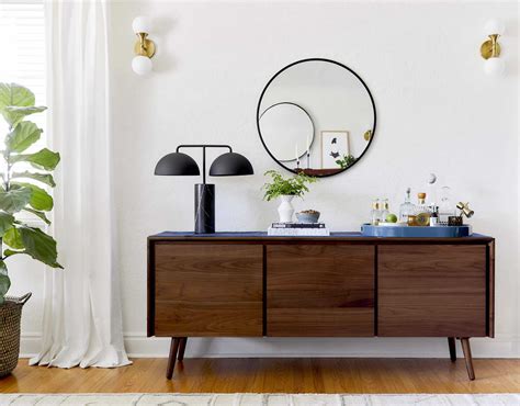 4 Ways to Style That Credenza For "Real Life" + Shop Our Favorite Credenzas - Emily Henderson