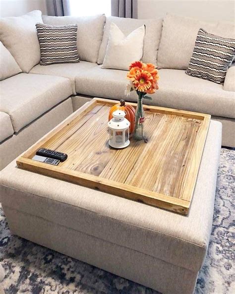 Wooden Ottoman Coffee Table