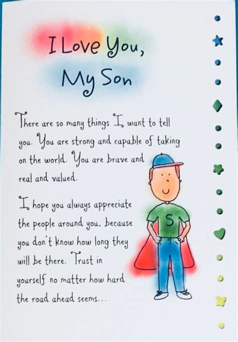 I Love You My Son Greeting Card Superhero Family Gift - Etsy